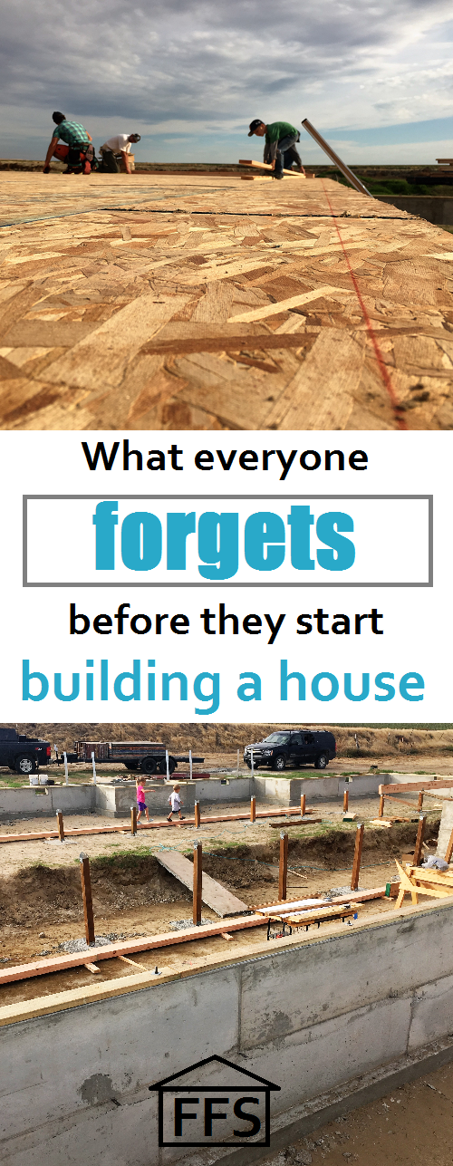 what everyone forgets before they start building a house. How to build your own house