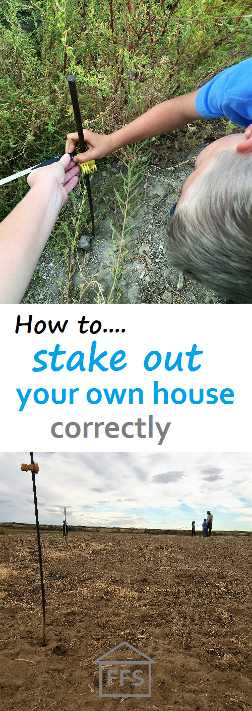 How to stake out your own house correctly. How to make it square. How to build your own house
