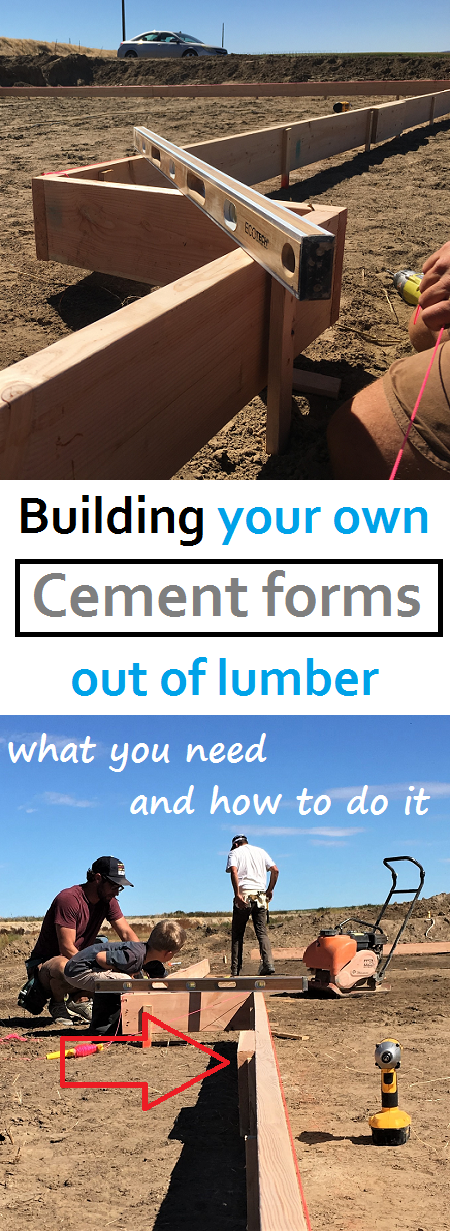 How to build your own cement forms out of lumber. Build your own house