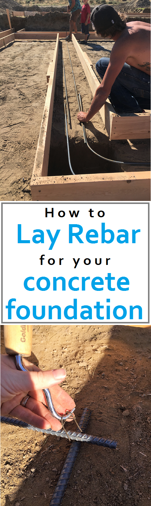 How to lay rebar for your concrete foundation. Cost and time outline. How to build your own house