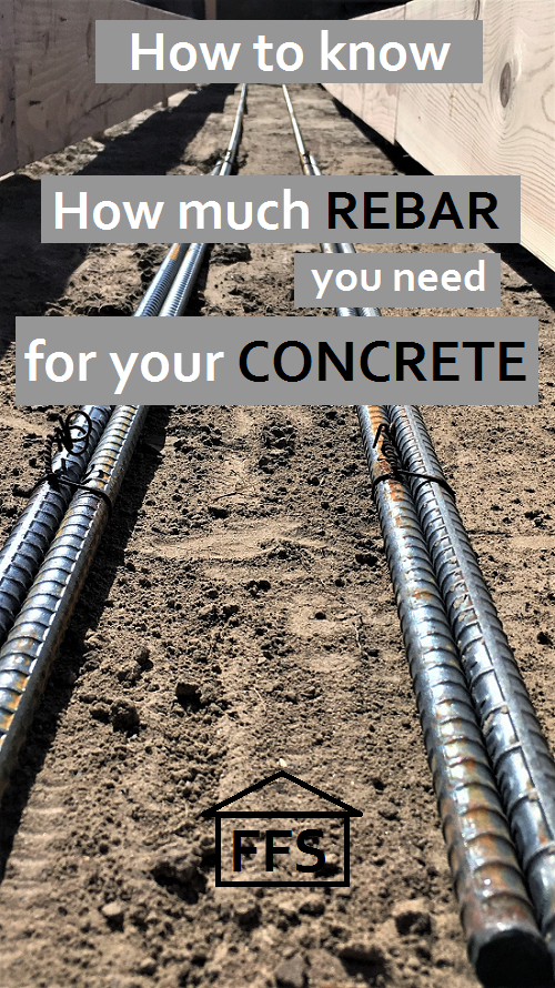 How to know how much rebar you need for your concrete foundation. Prices, specifics, easy to follow instructions. How to build your own house