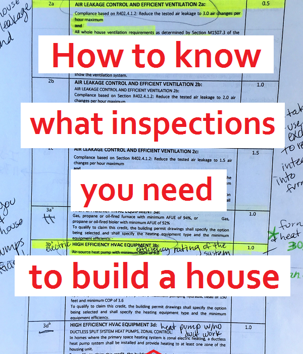 How to know what inspections you need to build a house. What inspections you need before you pour your foundation.