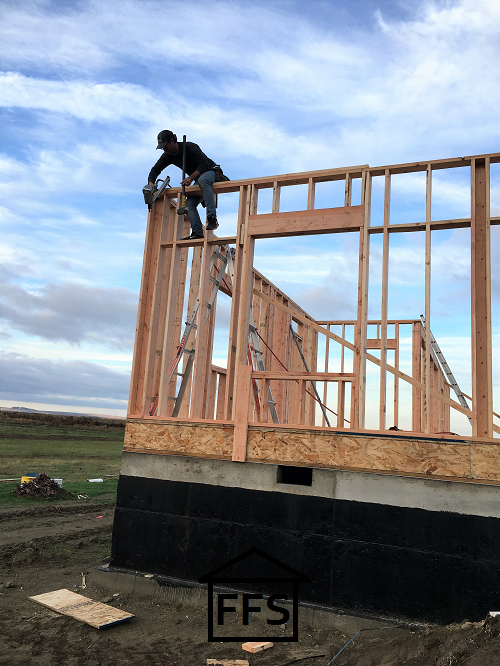 How to build your own house. Wall framing
