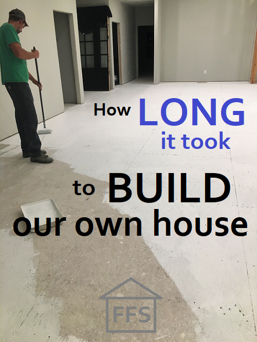 How long it took to build our own house. How to be your own general contractor and save money. 