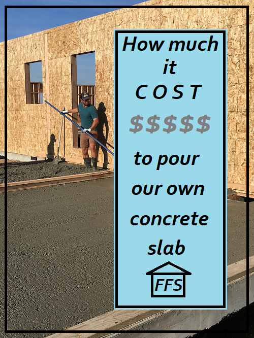 Easy to follow DIY instructions. How to pour your own concrete slab. How to save money building your own house. 