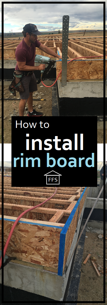 How to install rim board. How to build your own house. 
