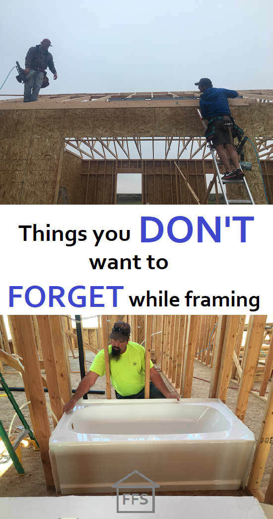 things that need to be put in while framing. How to build your own house. 