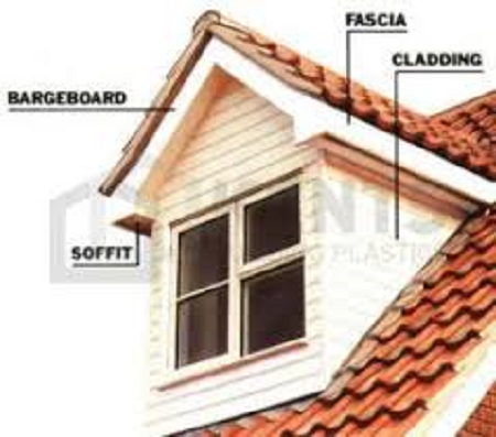 barge board, soffit, facia, cladding. Build your own house. 