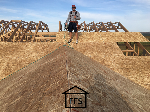 finish roof framing. How to build your own house. DIY save money. 