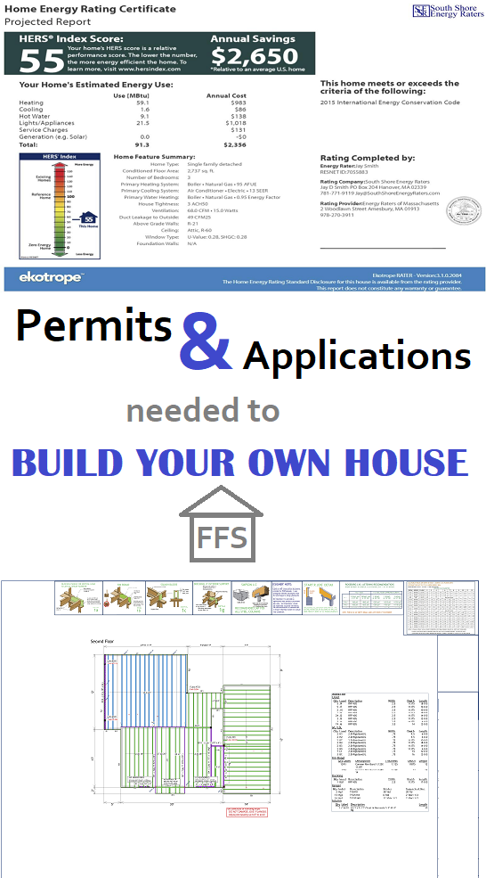 building permits and applications for buiding your own house. Save money, DIY, owner build